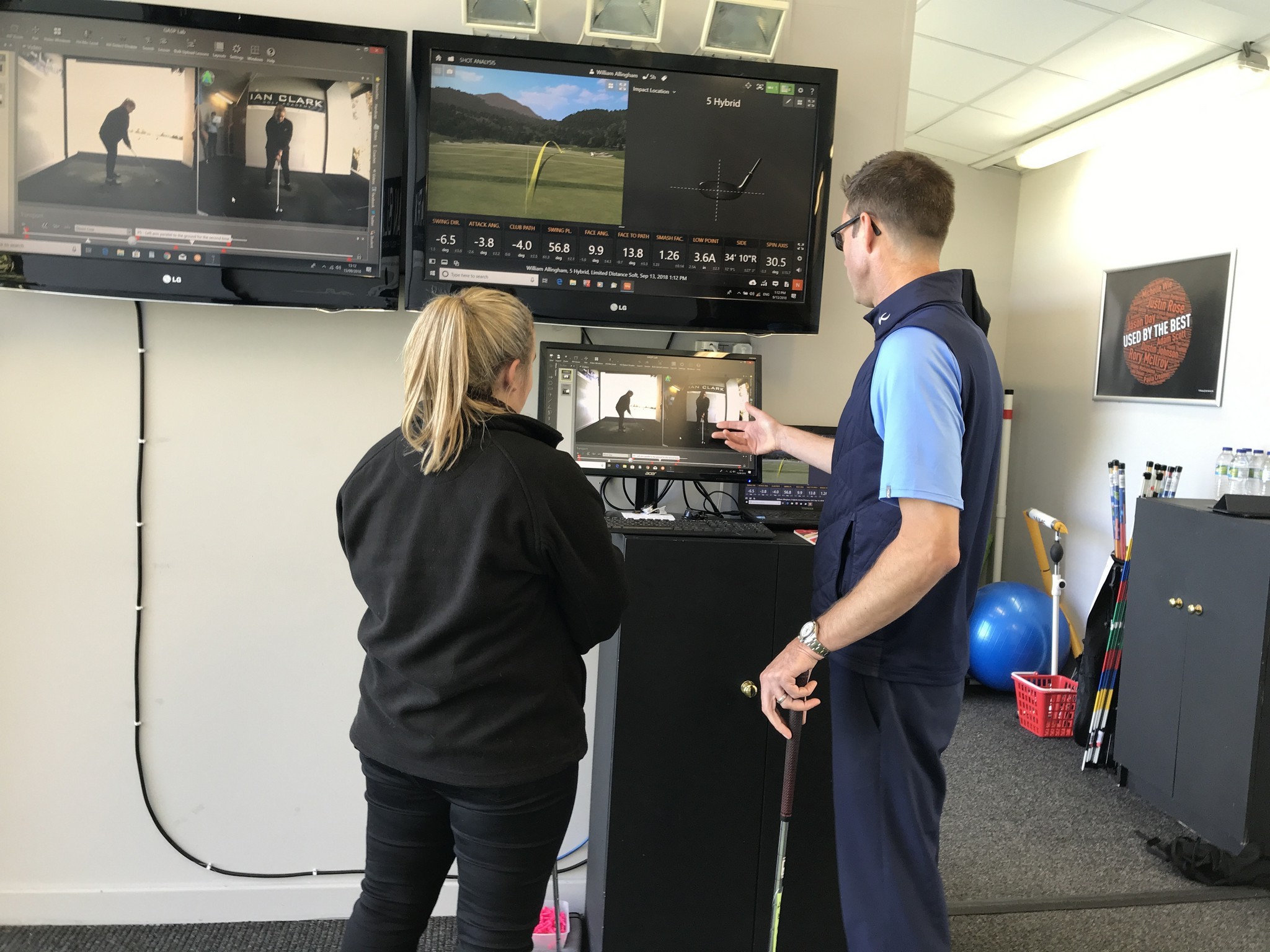 Golf lesson at World of Golf, New Malden